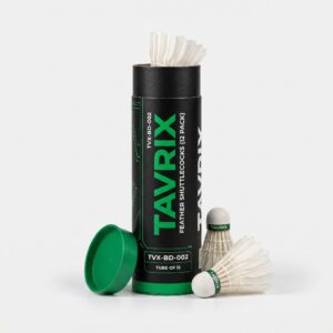 TAVRIX Feather Shuttlecocks (Tube of 12)